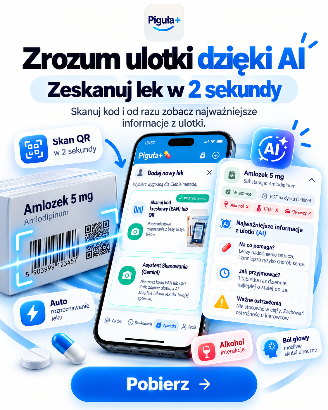 Ekran główny kafelkowy Senior+